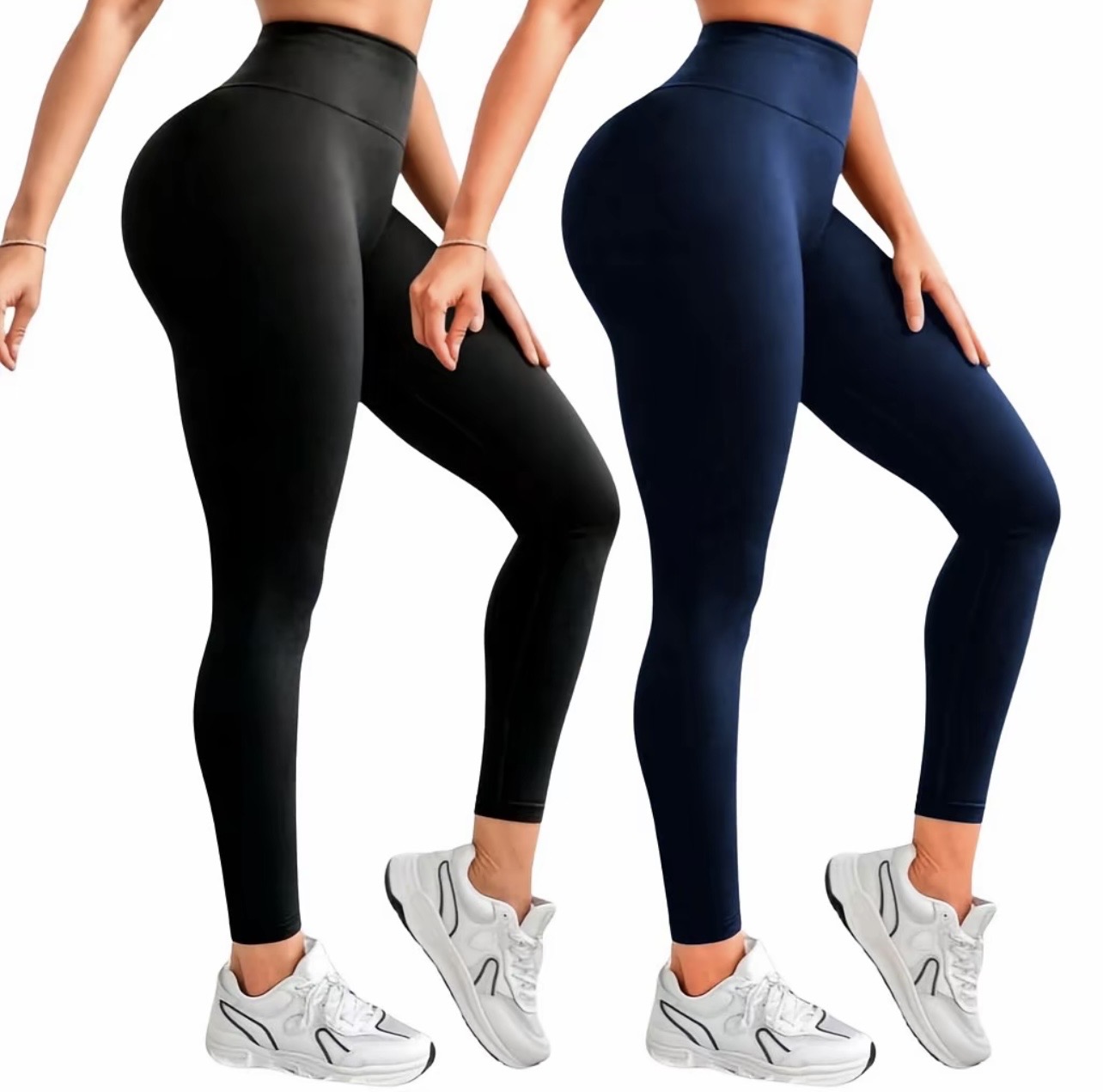 Kit legging preto e azul